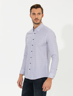 Mor Slim Fit Uzun Kollu G_mlek