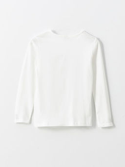 Bisiklet Yaka K?z ?ocuk Ti??rt - Waikiki фото 2