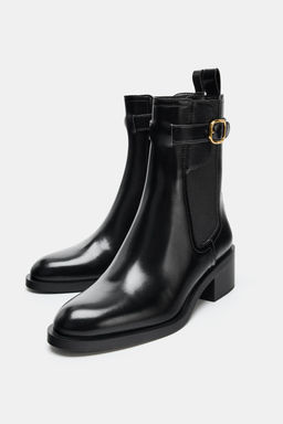 BUCKLE DETAIL ANKLE BOOTS - Zara фото 3