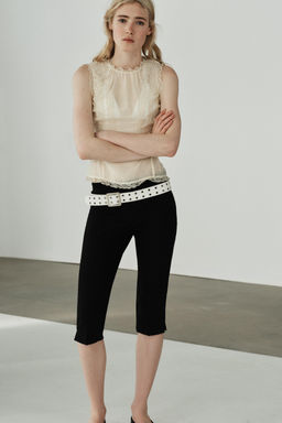 LACE SHIRT WITH COVERED BUTTONS - Zara фото 4