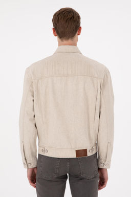 Мужская бежевая джинсовая рубашка Неожиданная скидка в корзине - U.s. polo assn фото 5