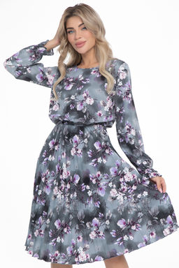 Платье Амелия (гофре, грей) - Diolche фото 6