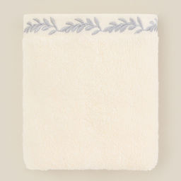 Полотенце махровое SL HOME: Floral «Айвори» 30×60 см, хлопок 100%, бежевое