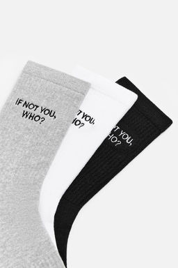 3-PACK OF SLOGAN SOCKS - Zara фото 3