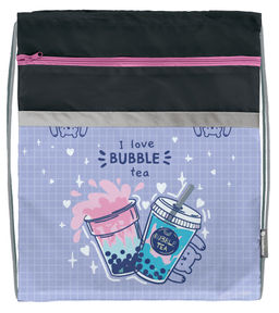Мешок д/обуви Schoolformat BUBBLE TEA 42х34 см д/девочек с карманом