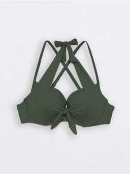 CONTE SAFARI Лиф с эффектом push-up и декоративной драпировкой khaki - Conte elegant фото 2