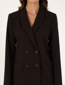 Koyu Kahverengi Regular Fit Kruvaze Ceket - Pierre cardin фото 7