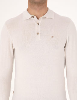 Ta_ Slim Fit Polo Yaka Basic Triko Kazak