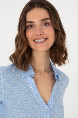 Kad_n A__k Mavi Uzun Kollu G_mlek Sepette S_rpriz _ndirim - U.s. polo assn фото 2