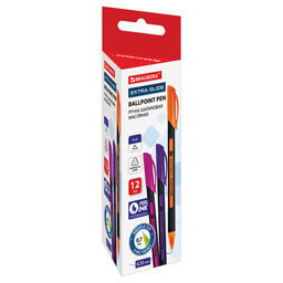 Цена за 2шт. Ручка шариковая масляная BRAUBERG "Extra Glide Soft Color", СИНЯЯ, узел 0,7 мм, линия письма 0,35 мм