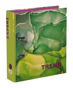 Expert Complete Регистратор ламинир. Marbling 75 мм 10 шт. Trend A4 арочный механ. глянцевый зеленый EC751702