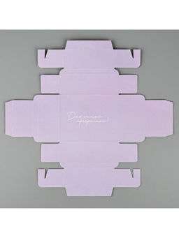 Цена за 5 шт. Коробка складная с пластиковой крышкой «Цветочные грёзы», 11.5 х 9 х 4 см