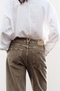 Z1975 STRAIGHT HIGH-WAIST ANKLE-LENGTH JEANS - Zara фото 5