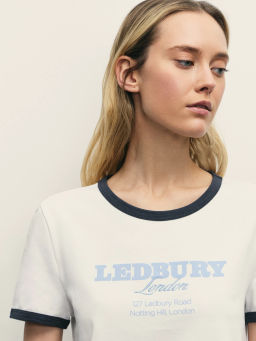 Укороченная футболка с принтом / Zarina фото 6