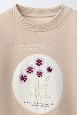 EMBROIDERED PATCH SWEATSHIRT - Zara фото 3