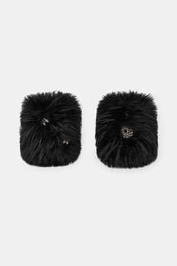 FAUX FUR JEWEL MITTENS - Zara фото 4
