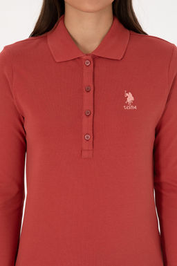 Kad_n Kiremit Basic Polo Yaka Sweatsh_rt Sepette S_rpriz _ndirim - U.s. polo assn фото 13