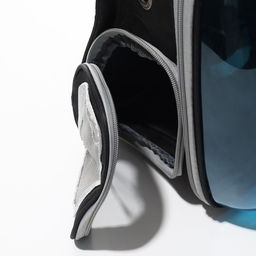 Рюкзак для переноски животных, прозрачный, 33 х 25 х 41 см - Пижон фото 13