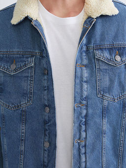 Standart Kal?p Erkek Jean Ceket