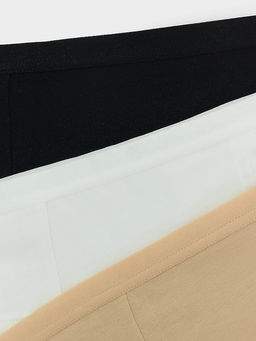 Трусики слипы Mark Formelle бежевый хлопок с эластаном набор 3 шт  фото 10