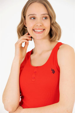 Женская красная футболка Basic - U.s. polo assn фото 10
