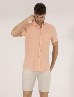 Turuncu Regular Fit K_sa Kollu G_mlek