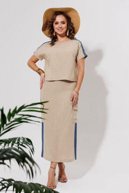 Костюм Galean Style 964 беж с синим