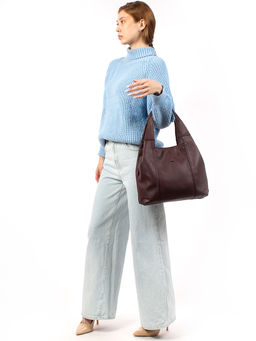 LACCOMA сумка Валери-Y2005-бордовый эко кожа хлопок