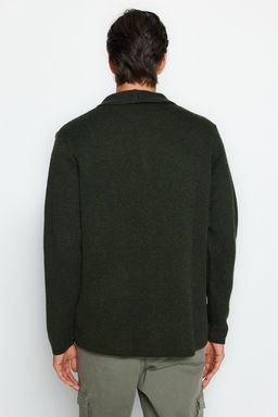 TRENDYOL MAN Antrasit Regular Fit Yunlu Yaka Triko H?rka TMNAW22HI0140 - Trendyolmilla фото 6