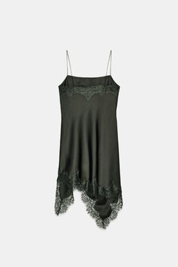 ZW COLLECTION LACE-TRIMMED CAMISOLE TOP - Zara фото 8