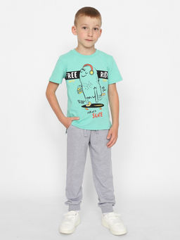 CRB wear/CWKB 63384-37 Футболка для мальчика,зеленый/Ex.Cherubino  фото 3