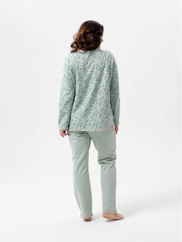 Пижама женская, цвет зеленый