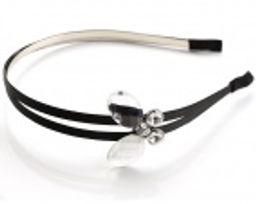 Ободок Бабочка PN0446 белый