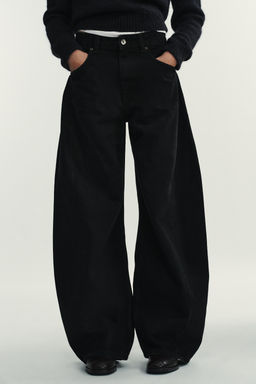 TRF OVERSIZE MID-WAIST JEANS - Zara фото 10