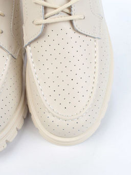 03-PDD161-2 BEIGE Полуботинки женские (натуральная кожа)