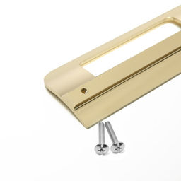 Ручка-скоба мебельная CAPPIO RS1402, м/о 128 мм, цвет сатиновое золото