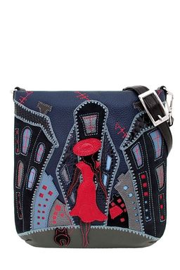 Сумка с аппликацией ДС-392-244 черный