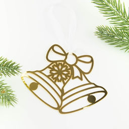 Ёлочная игрушка новогодняя «Колокольчики», 9.8×7.9 см