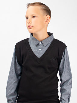 Джемпер-обманка для мальчика Соль&Перец уценка  фото 4