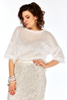 Костюм Olga Style Л413 молочный