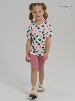 Костюм Актив зеленые сердечки-сухая роза - Sovalina фото 16