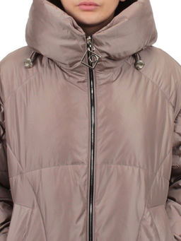 118 LILAC/BEIGE Пальто зимнее женское (холлофайбер 200 гр.)