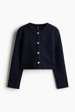 Cardigan en tejido boucle