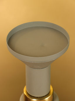 Подсвечник на 1 свечу текстурный «Графитовый», 10.5×10.5×19.5 см