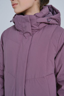 Пуховик Длинный Фиолетовый