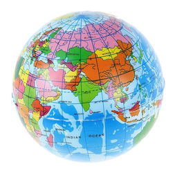 Цена за 3 шт. Мяч «Глобус», мягкий, 10 см