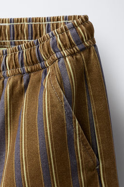 PRINTED STRIPED TROUSERS - Zara фото 3