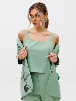 Костюм из жакета, топа и брюк. - Gizart фото 22