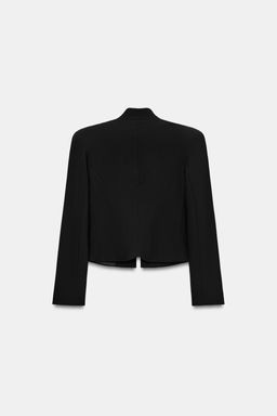 BLAZER ENTALLADA HOMBRERAS / Negro - Zara фото 6
