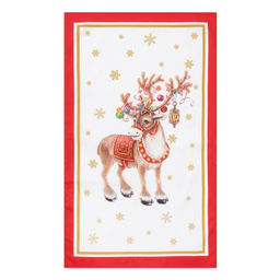 Новогоднее полотенце Этель Новогодний олень 40х67 см, 100% хл, саржа 190 гр/м2  фото 2